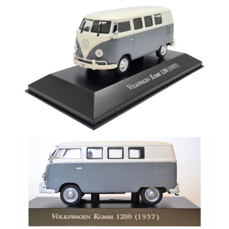 Miniatura Volkswagen Kombi 1200 1957 1/43 Carros Inesqueciveis do Brasil