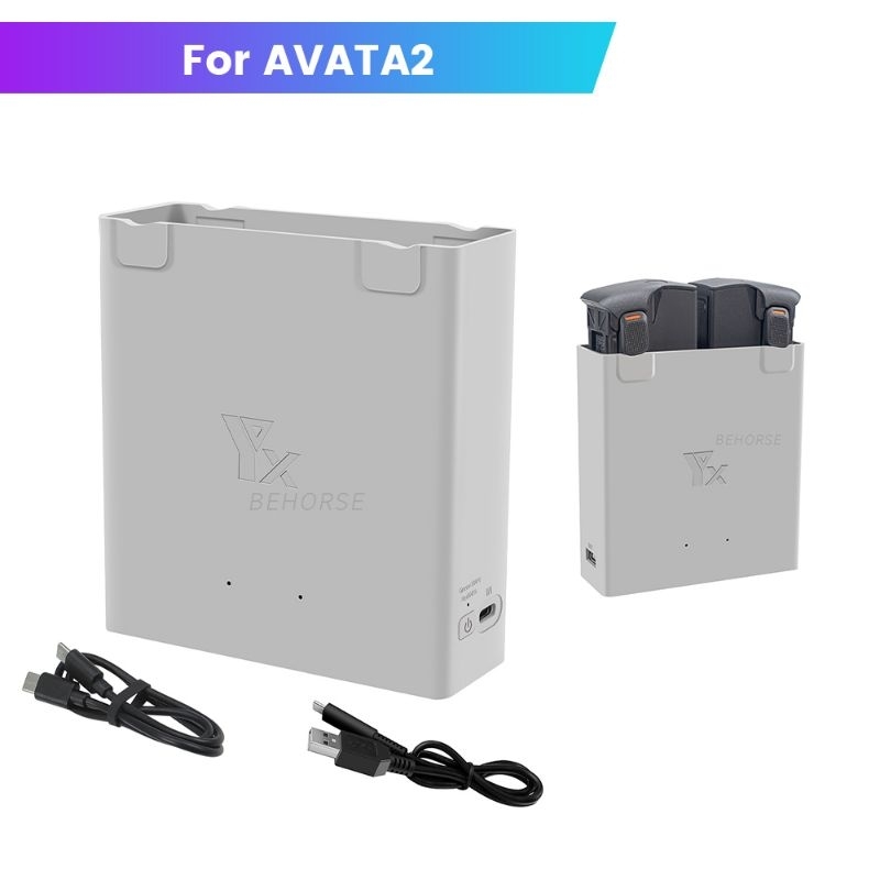 Hub Carregador Dji Avata 2, Duplo Power Bank, Duplo, Yx