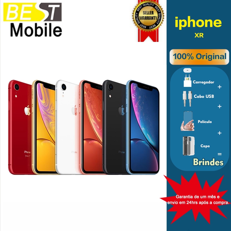 iPhone XR 64/128GB Vitrine IMPECÁVEL ORIGINAL+ NF em Oferta na Shopee