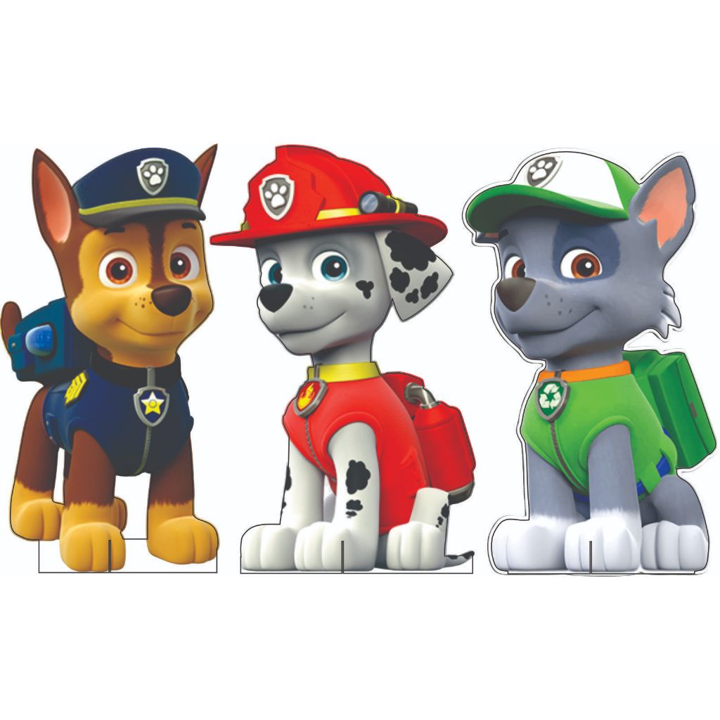 Displays Patr. Canin. - Kit com 3 peças de 80 cm