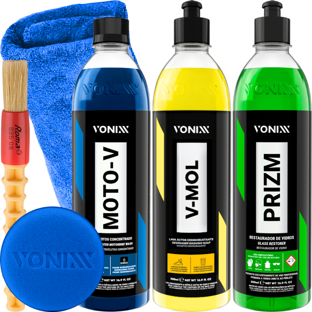 Limpeza Automotiva Prizm V-Mol Moto-V 500ml Vonixx em Oferta na Shopee