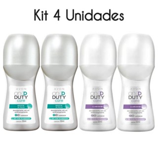 Kit 4 Unidades Desodorante Rollon Roll-on Avon Clareador de Axilas e Redutor de pelos On Duty 50ml cada em Oferta na Shopee