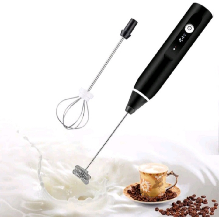 Mixer Misturador de Bebidas Elétrico Recarregável 2 em 1 Portátil Com 3 Velocidades Ajustáveis
