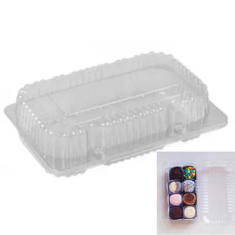 Embalagens Retangular S10 para Doces Salgado 800ml. Caixa. 25 Unidades