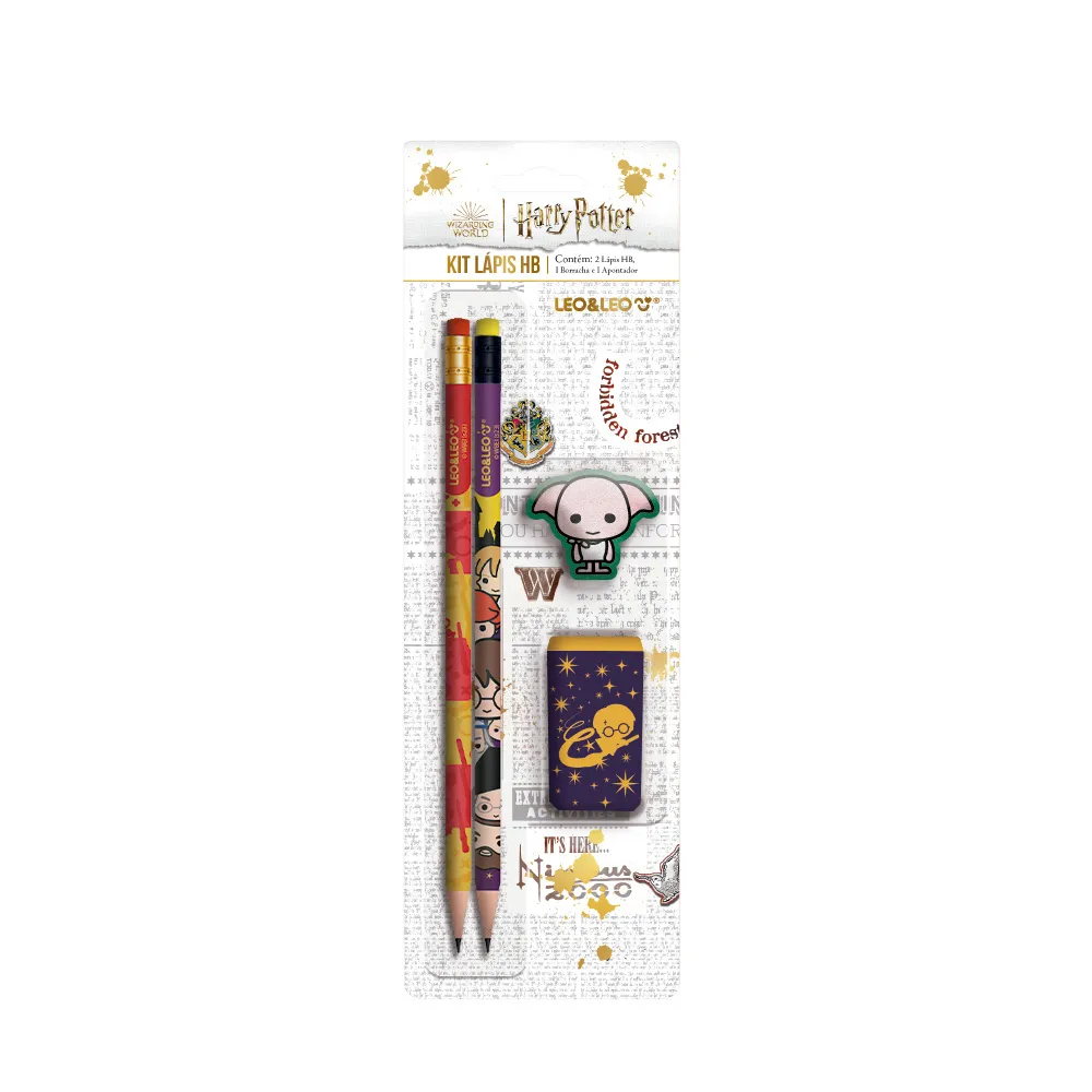 Kit Lápis Harry Potter Blister LeoeLeo em Oferta na Shopee