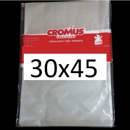 Saco Transparente Incolor 15x29 20x29 25x37 - c/100 Un - Cromus — imagem 2 de 2