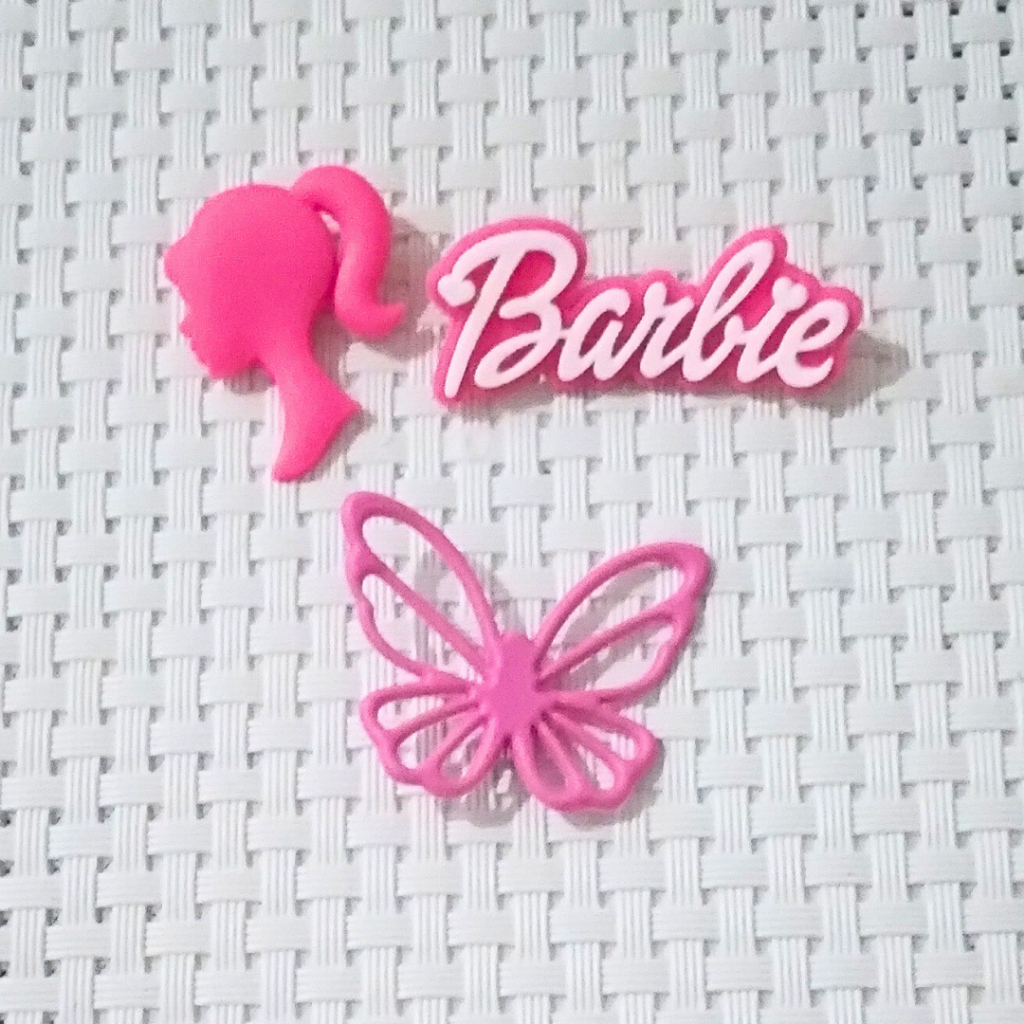 Kit 3 Jibbitz Pin para crocs Barbie