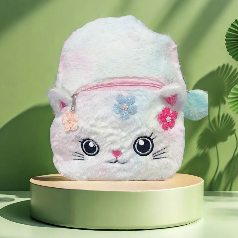 Bolsa Infantil De Pelúcia / Fofa / De Unicórnio Para Meninas / Escola