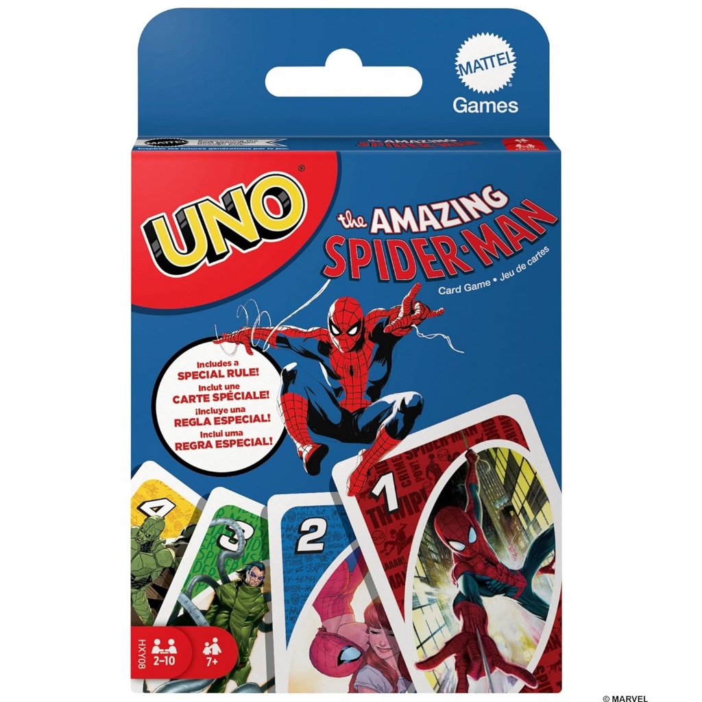 Jogo de Cartas Uno The Amazing Spider-Man Original Mattel