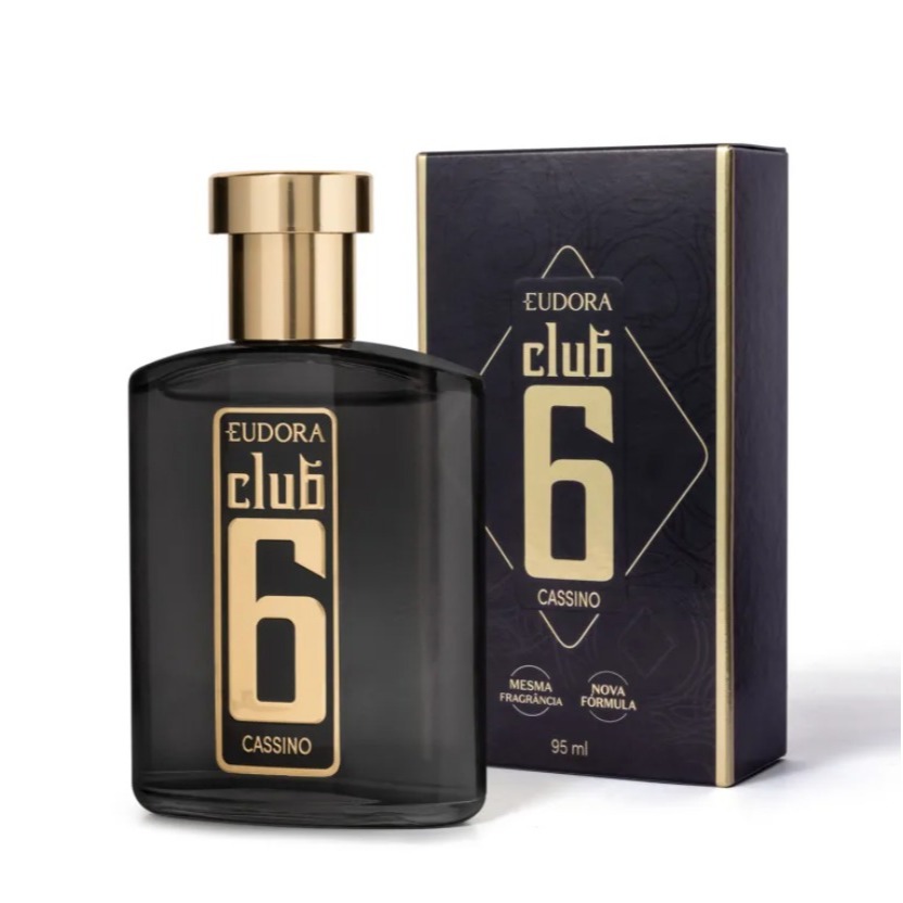 Club 6 Cassino Masculino 95 Ml - Deo-colônia Eudora