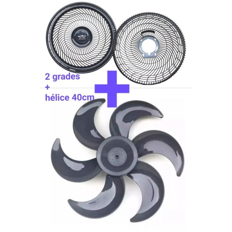 kit GRADE DIANTEIRA E GRADE TRASEIRA PARA VENTILADOR BRITÂNIA DE 40CM ORIGINAL