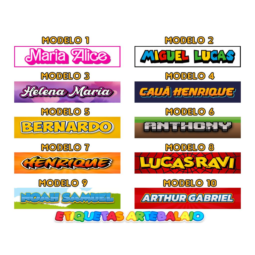Kit 50 Etiquetas Termocolantes 5X1cm para Peças de Roupas, Uniforme Escolar em Oferta na Shopee