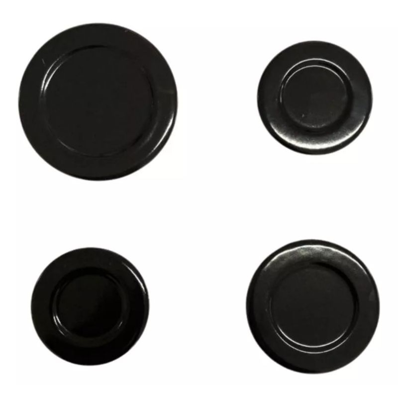 kit 4 espalhadores tampinhas para fogão atlas utop antigo 1 grande 1 média 2 pequenas em Oferta na Shopee