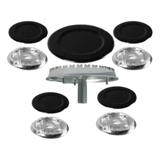 kit 5 bocas para fogão atlas genova 1 gigante 2 média  2 pequenas em Oferta na Shopee