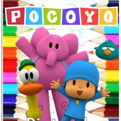 50 Desenhos Para Pintar E Colorir Pocoyo - Folha A4 Avulsa !