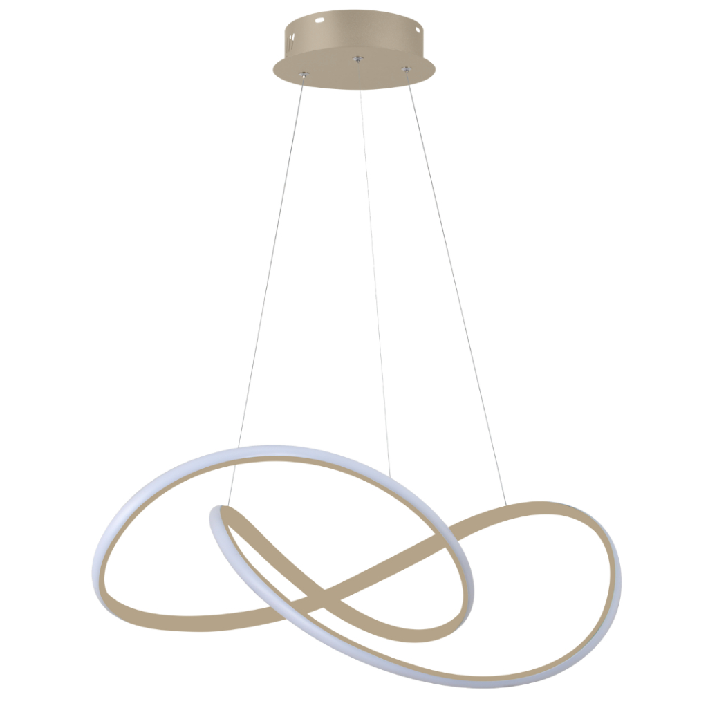 Luminária Pendente Lustre Led Design Moderno 48W Bivolt 3 em 1 Mesa Jantar Escritório mesa reunião