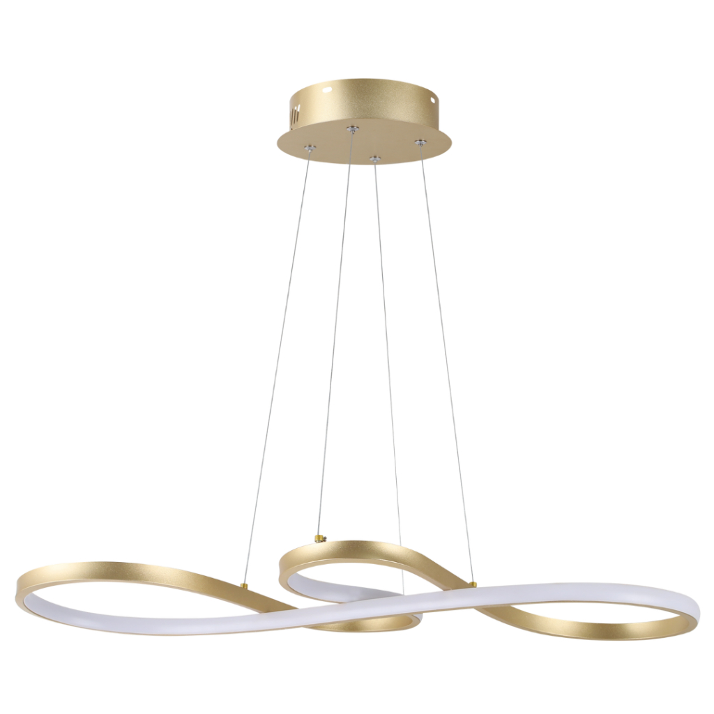 Luminária Lustre Pendente Led Design Moderno 48W Bivolt 3 em 1 Mesa reunião Escritório Mesa Jantar
