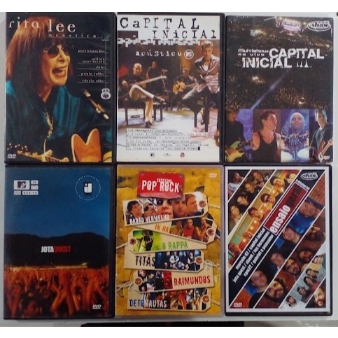 DVD Rock Nacional Rita Lee Capital Inicial Jota Quest Original Gravadora Á Escolha