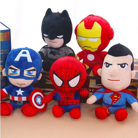 Herói Homem-Aranha Capitão América Marvel Vingadores Brinquedos De Pelúcia Macios De Ferro Bonecas De Filme Presentes
