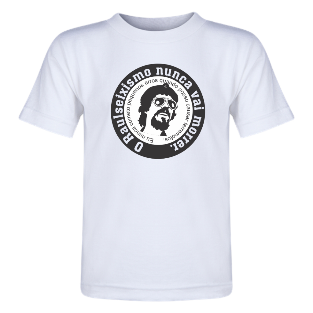 Camiseta - Adulto - Baby Look - infantil - Raul Seixas - Música - Lindos modelos - Viva Raul