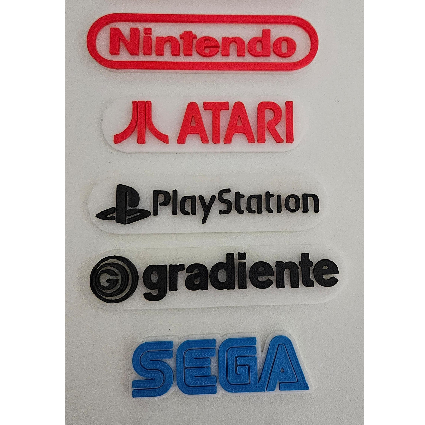 Mini plaquinha Nintendo Sega Playstation Gradiente Atari xbox para estante gamer