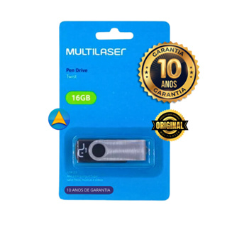 Pen Drive Twist Multilaser 64GB 32GB 16GB 8GB 4GB Original / Garantia de 10 Anos em Oferta na Shopee