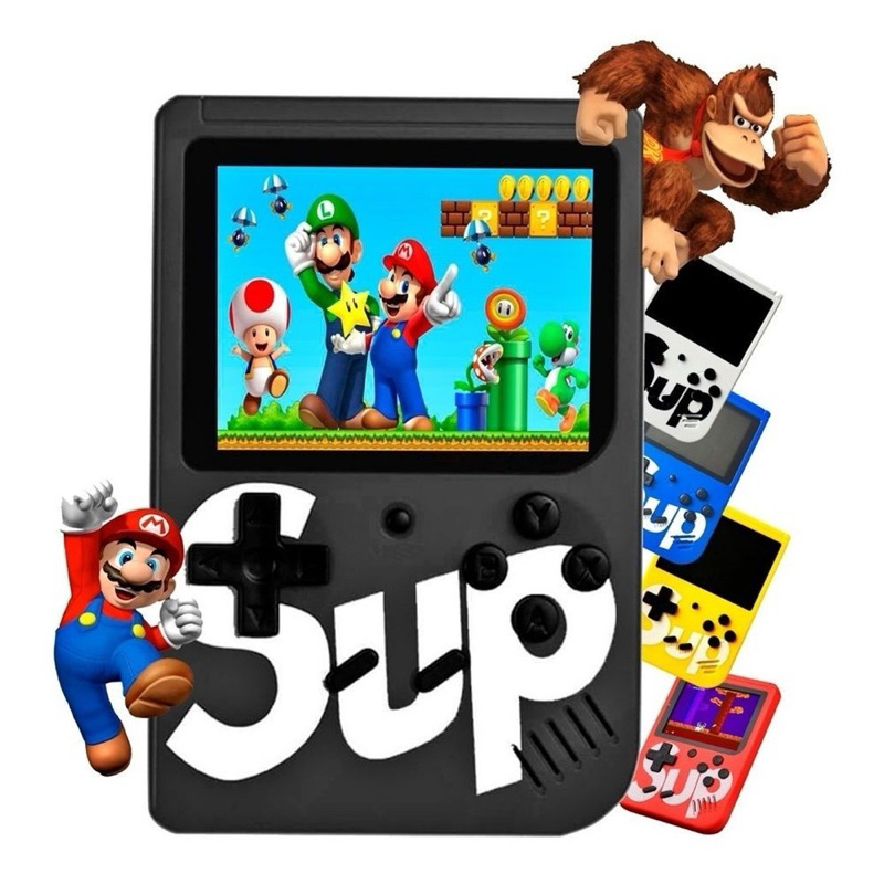 Mini Video Game Retrô Pequeno E Portátil Sup Game Box 400 Jogos Antigos em Oferta na Shopee
