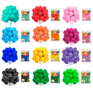 Balão Redondo São Roque 7 Polegadas c/50 Látex Bexiga em Oferta na Shopee