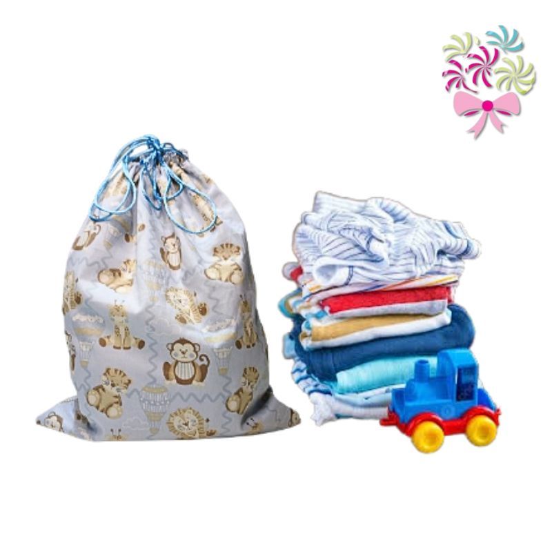 Saquinho Maternidade Organizador Porta treco de Roupas Bebê Menino Menina Organizador de Mala Bebê Porta Treco