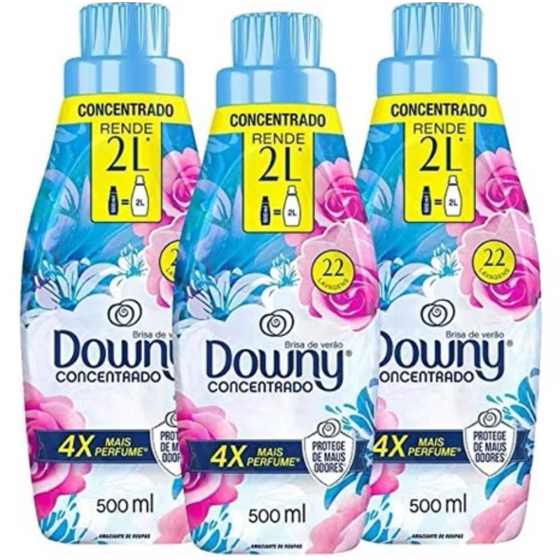 Amaciante Downy Brisa de Verão 500ml envio imediato kit com 03 unidades