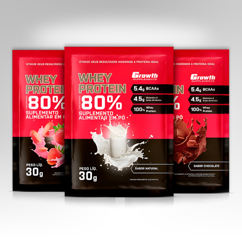 1x DOSE Whey Protein Concentrado 80% Sachês de 30g - GSupplements