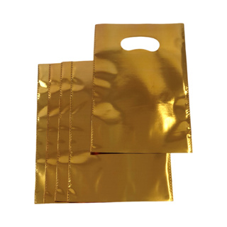 25 Sacolas 15x23cm boca de palhaço Metalizadas cores lisas em Oferta na Shopee