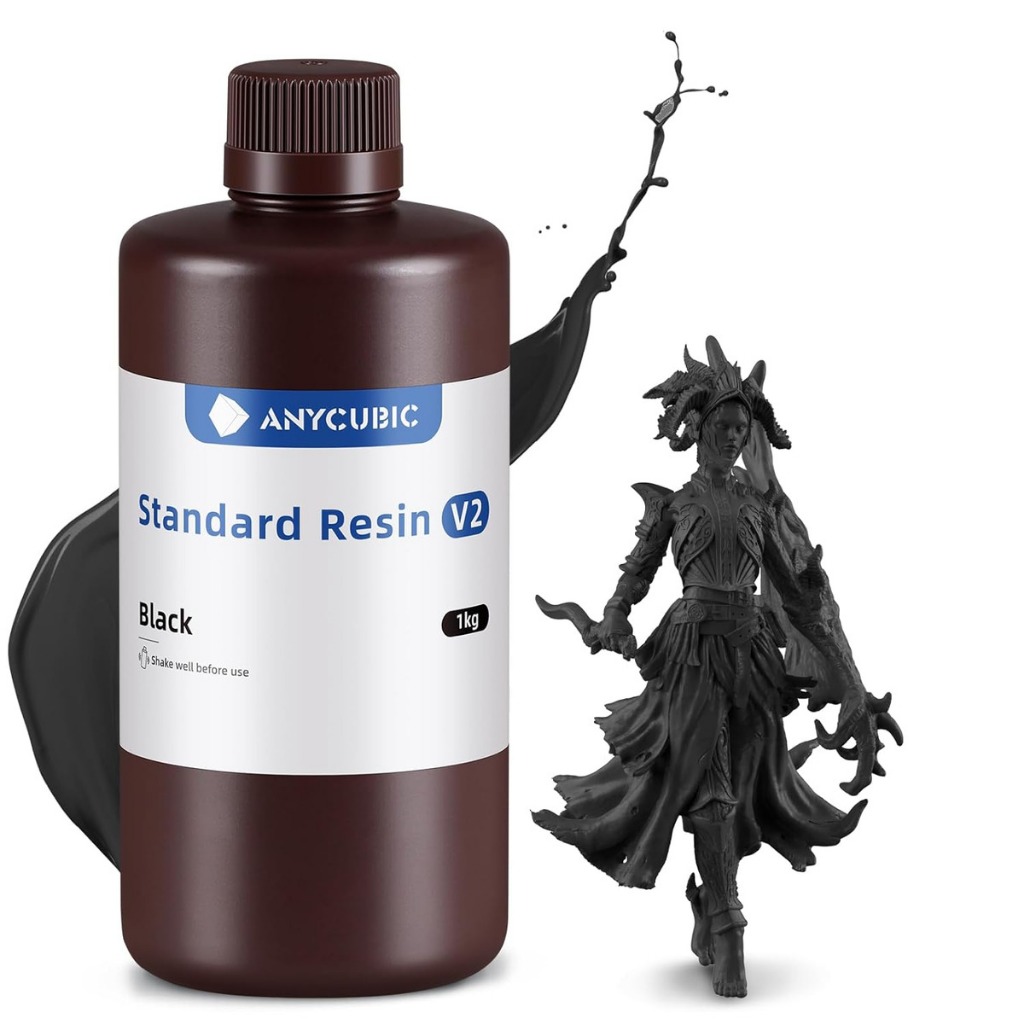 ANYCUBIC Standard Resin V2  Preta per UV Resina 405nm LCD SLA DLP Stampanti 3D Ipressora 3D Resina