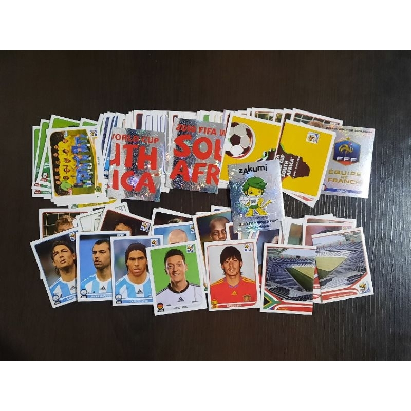 KIT com 100 figurinhas sem repetição da Copa do Mundo 2010 África do Sul