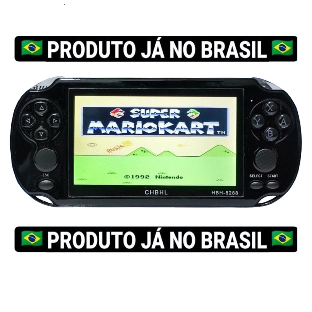 Videogame Game Boy Portátil Recarregável 4.3 Polegadas 10 Mil Jogos Classicos