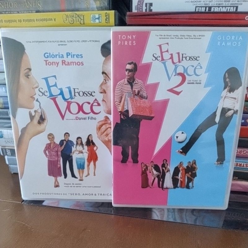 DVD Se Eu Fosse Você 1 e 2. ORIGINAIS. Tony Ramos.