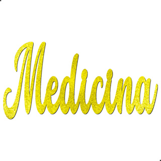 Aplique Palavra Medicina 40cm Cor Dourado Glitter Mdf Letreiro Frase Painel Decorativo Festa Aniversario Decoração em Oferta na Shopee