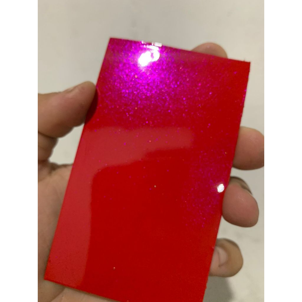 Tinta automotiva  base poliéster Vermelho perolizado roxo base+efeito em Oferta na Shopee