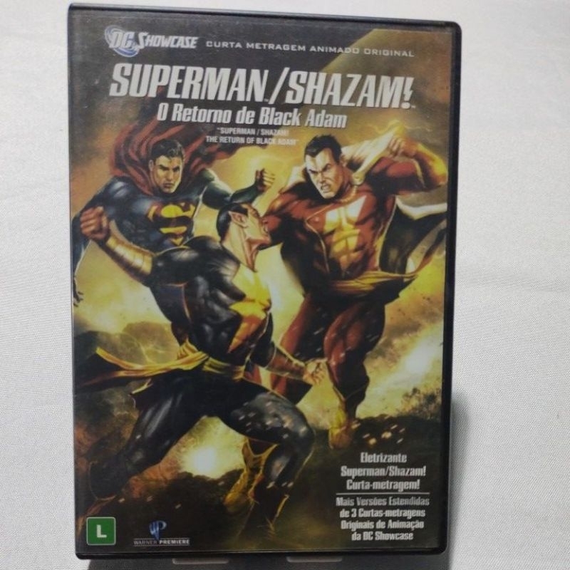 DVD SUPERMAN/SHAZAM! O RETORNO DE BLACK ADAM USADO ORIGINAL 77