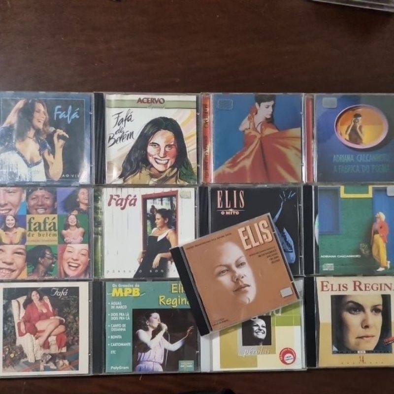 cds cd Adriana Calcanhotto Fafá de Belém  Elis Regina vários Escolha!