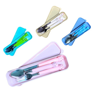 Porta talheres Portatil Estojo para Talheres com colher garfo e Faca Kit Fitness em Oferta na Shopee