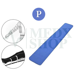 Tala Aramada Moldável em EVA Tamanho P para Primeiros Socorros - 53 x 8 CM Azul