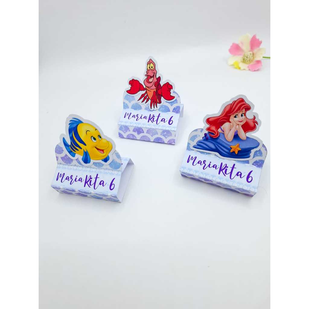 Porta bis duplo 3d  A pequena Sereia- Ariel- Sereia- Lembrancinhas - Personalizados-  Porta bis duplo - Aniversário