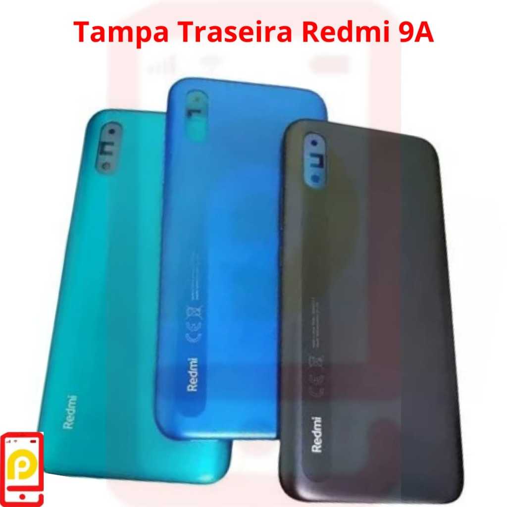 Tampa Traseira De Plastico Redmi 9A Com Botões Externos Aqui_Tem _Tudo em Oferta na Shopee