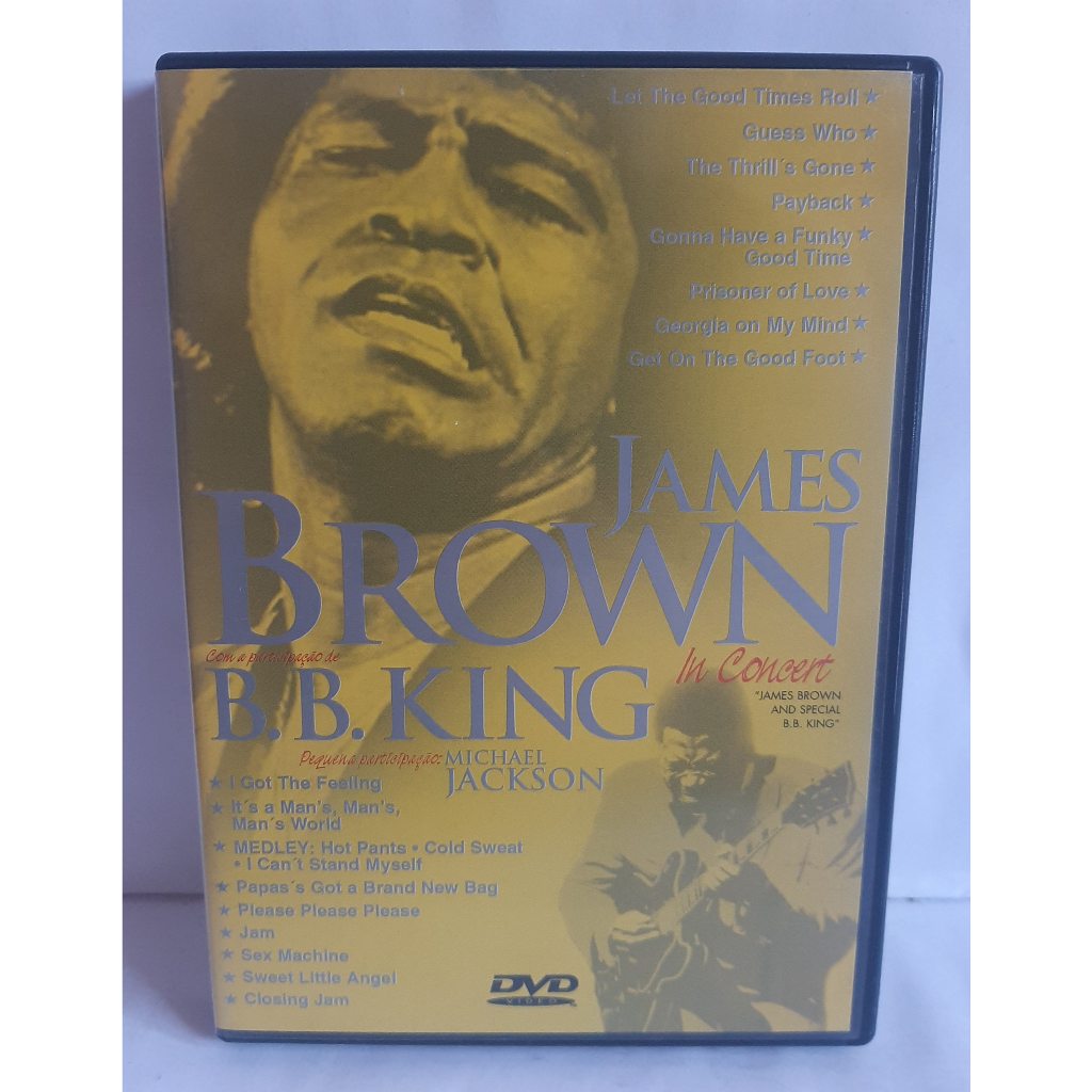 Dvd James Brown In Concert B.B King - Dvd Original