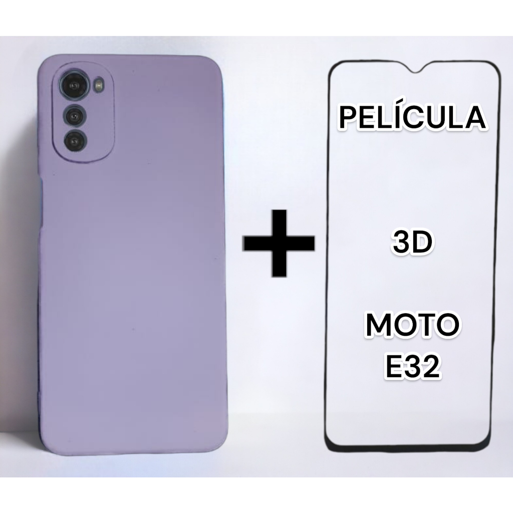 Kit CAPA CAPINHA CASE MOTO E32 + Pelicula 3D em Oferta na Shopee
