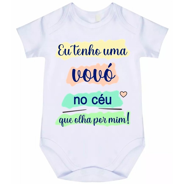 body bebê eu tenho uma vovó no céu 835a em Oferta na Shopee