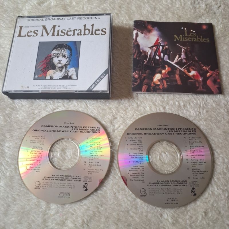(Importado EUA) Cd Duplo Les Miserables - Original Broadway Cast Recording (1987, Fat Case)