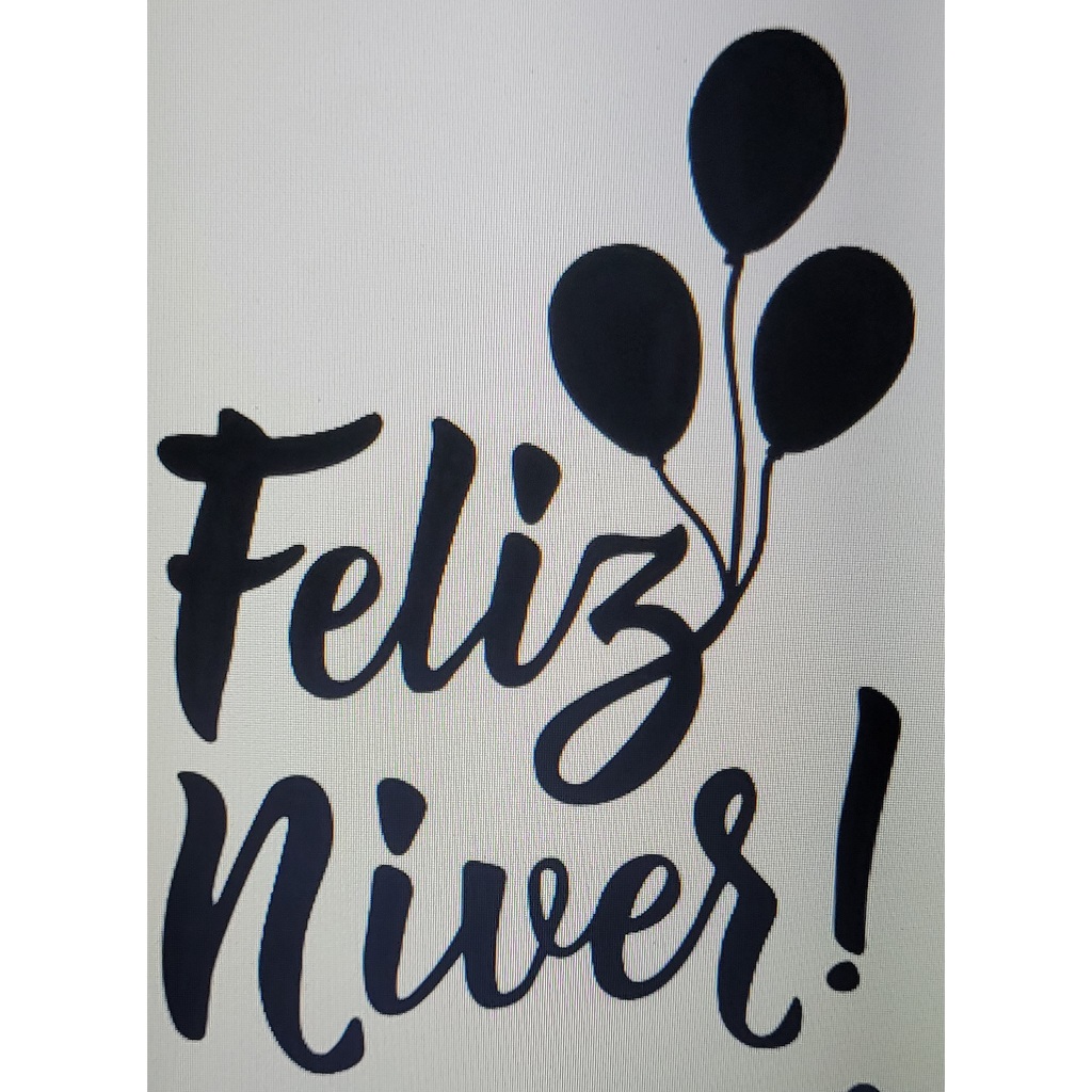 Kit 10 Adesivos Feliz Niver! em Oferta na Shopee