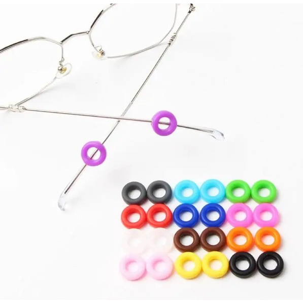 4 Pares- Gancho/trava Antiderrapante P/ Óculos Em Silicone